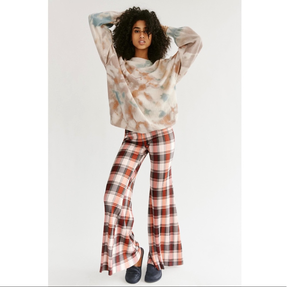 Free People Bethany Pleated Flare Pants